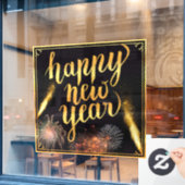 Gelukkig Nieuwjaar Raamsticker (Cafe Raam)