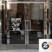 Gelukkig nieuwjaar raamsticker (Kantoordeur)