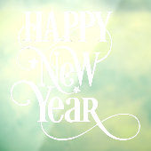 Gelukkig nieuwjaar raamsticker (Vel 3)