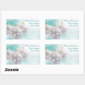 Gelukkig nieuwjaar rechthoekige sticker (Vel)