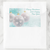 Gelukkig nieuwjaar rechthoekige sticker (Tas)