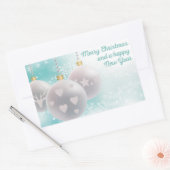 Gelukkig nieuwjaar rechthoekige sticker (Envelop)