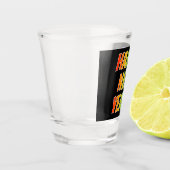 "GELUKKIG NIEUWJAAR!" Regenboog Tekst Shot Glas (Links)