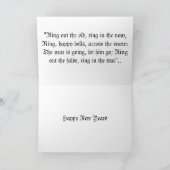 Gelukkig Nieuwjaar  Robin Kaart (Binnen)