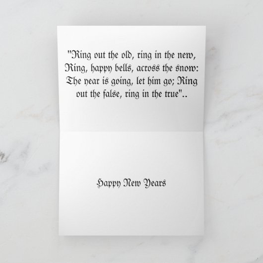 Gelukkig Nieuwjaar  Robin Kaart (Binnen)