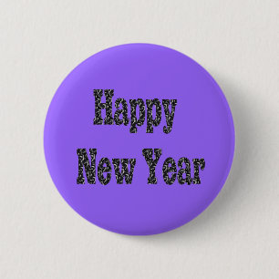 gelukkig nieuwjaar ronde button 5,7 cm