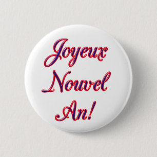 Gelukkig nieuwjaar ronde button 5,7 cm