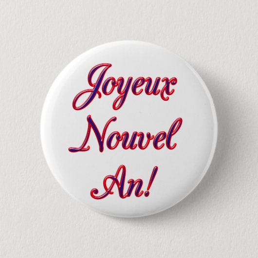 Gelukkig nieuwjaar ronde button 5,7 cm (Voorkant)