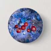 Gelukkig nieuwjaar ronde button 5,7 cm (Voorkant)