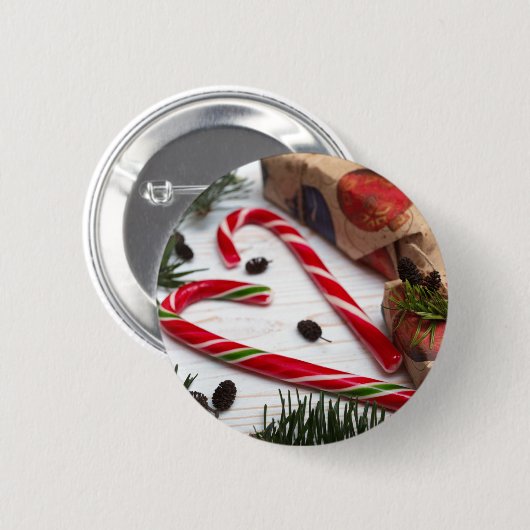 Gelukkig nieuwjaar ronde button 5,7 cm (Voorkant /achterkant)