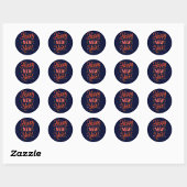 Gelukkig Nieuwjaar Ronde Sticker