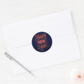 Gelukkig Nieuwjaar Ronde Sticker
