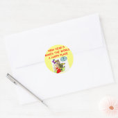 gelukkig nieuwjaar ronde sticker (Envelop)