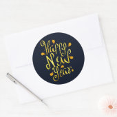 Gelukkig nieuwjaar ronde sticker (Envelop)