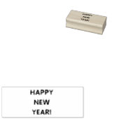 Gelukkig nieuwjaar rubberstempel (Gestempeld)