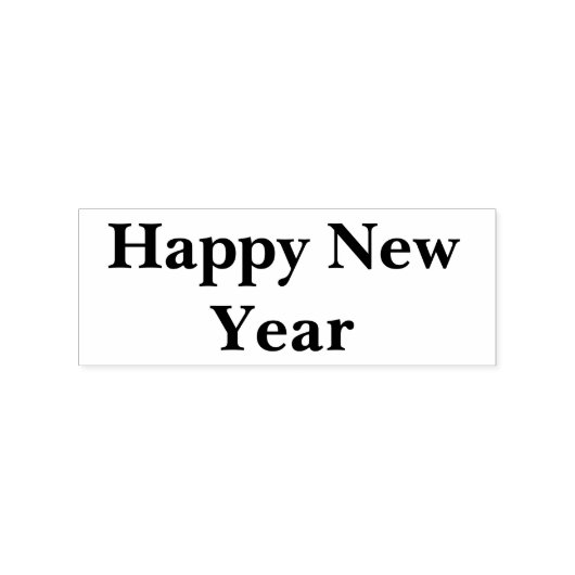 Gelukkig nieuwjaar rubberstempel (Afrduk)