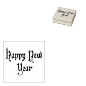  gelukkig nieuwjaar rubberstempel (Gestempeld)