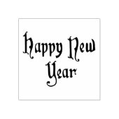  gelukkig nieuwjaar rubberstempel (Afrduk)