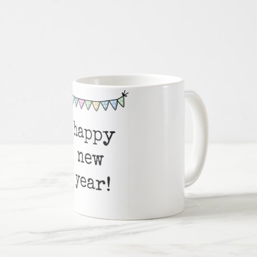 Gelukkig nieuwjaar, Schattigee koffie Mok (Voorkant rechts)