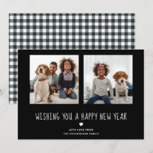 Gelukkig nieuwjaar | Schattigee zwarte twee foto