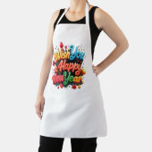 Gelukkig nieuwjaar schort (Insitu)