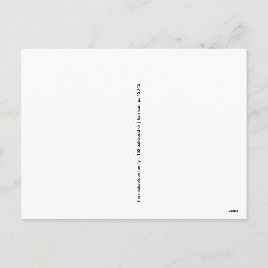 Gelukkig Nieuwjaar Script met Foto 2020 Kaart (Achterkant)