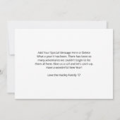 Gelukkig Nieuwjaar Script zwart 3 foto collage Kaart (Achterkant)