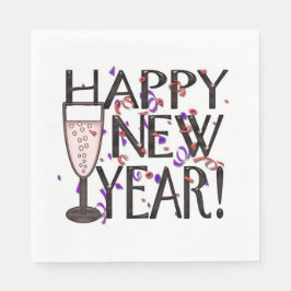 Gelukkig nieuwjaar servet