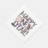 Gelukkig nieuwjaar servet (Hoek)