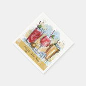 Gelukkig nieuwjaar servet (Hoek)