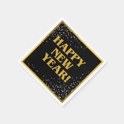 Gelukkig nieuwjaar servet (Hoek)