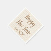 Gelukkig nieuwjaar servet (Hoek)