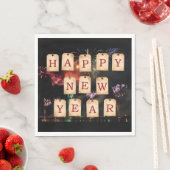 Gelukkig nieuwjaar servet (Insitu)