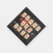 Gelukkig nieuwjaar servet (Hoek)