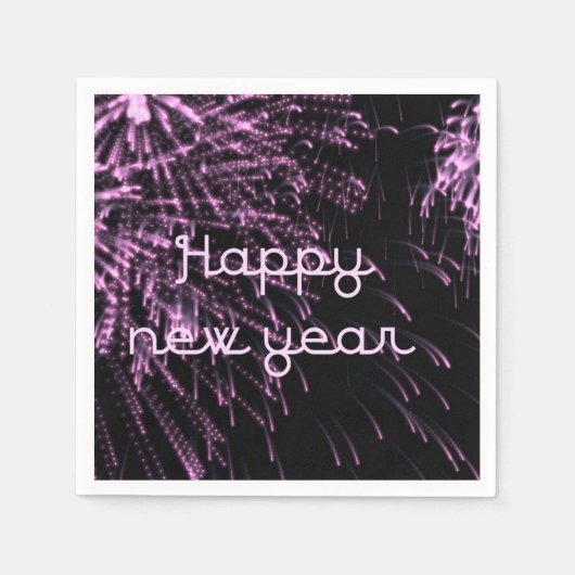 gelukkig nieuwjaar servetten (Voorkant)