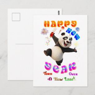 Gelukkig Nieuwjaar, Sla een Nieuwe Bladzijde Om Briefkaart