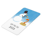 Gelukkig Nieuwjaar Slang Chinese Maan Zodiac 2025 Magneet (Linkerzijde)