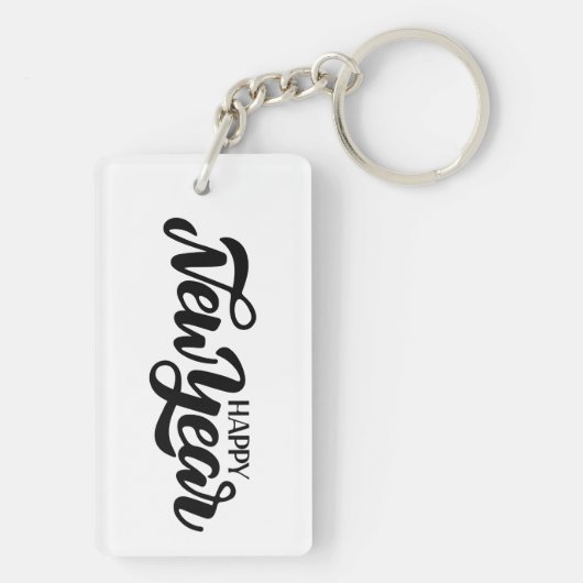 Gelukkig nieuwjaar sleutelhanger (achterkant)