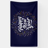 Gelukkig nieuwjaar spandoek (Verticaal)