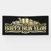Gelukkig nieuwjaar spandoek (Horizontaal)