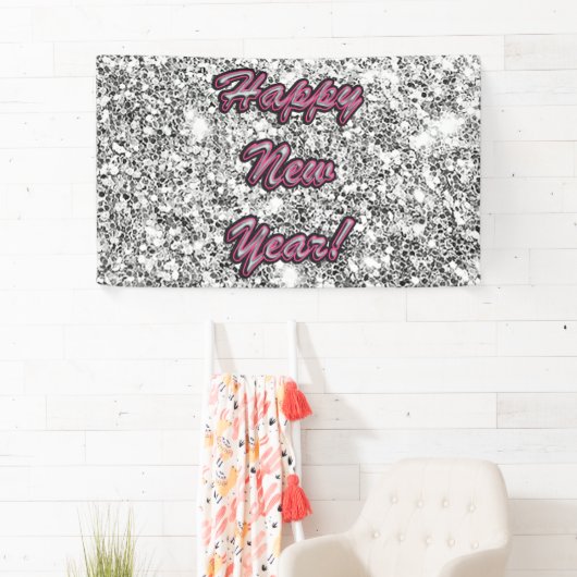 Gelukkig nieuwjaar spandoek (Insitu)