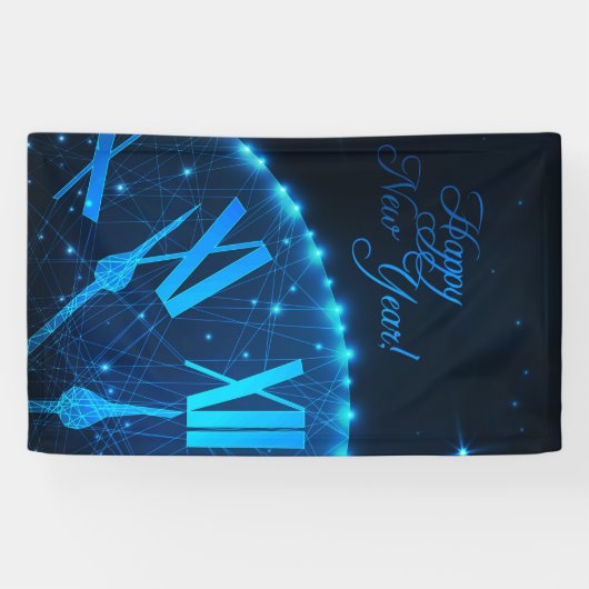 Gelukkig nieuwjaar spandoek (Horizontaal)