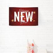 Gelukkig nieuwjaar spandoek (Insitu)