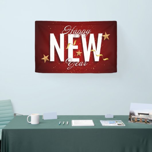 Gelukkig nieuwjaar spandoek (Beurs)