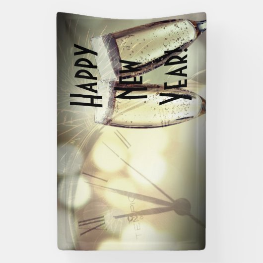 Gelukkig nieuwjaar spandoek (Verticaal)