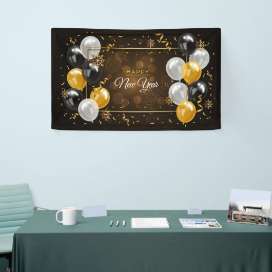 Gelukkig nieuwjaar spandoek (Beurs)