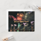 Gelukkig Nieuwjaar, Spectaculair Vuurwerk, Kaart (Voorkant / Achterkant in situ)