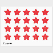 Gelukkig nieuwjaar ster sticker (Vel)