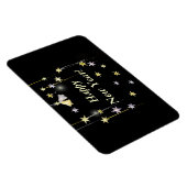 Gelukkig Nieuwjaar Sterren op Zwart Magneet (Rechterzijde)