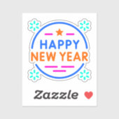 "Gelukkig Nieuwjaar" Sticker (Vel)